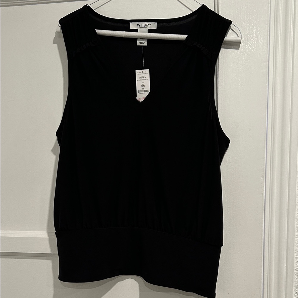 White House Black Market Classic Black Tank Top